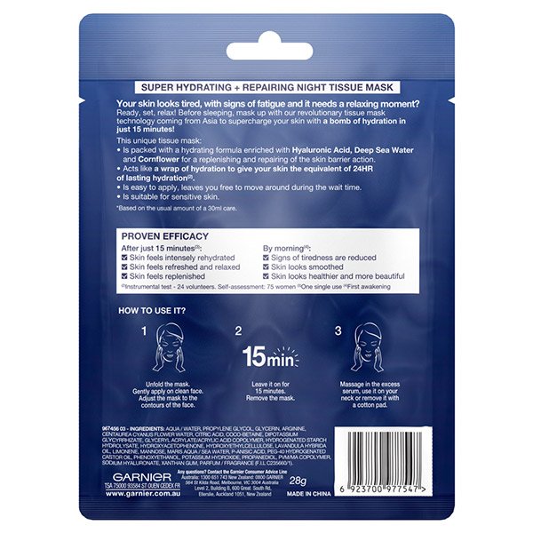 Garnier Hydra Bomb Night Tissue Mask